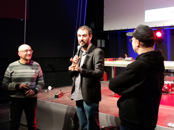 La quarta edizione del festival è dedicata alla memoria di Michele De Angelis, amico e filmmaker, qui ricordato da Simone Starace, suo collega e condirettore del Fantafestival